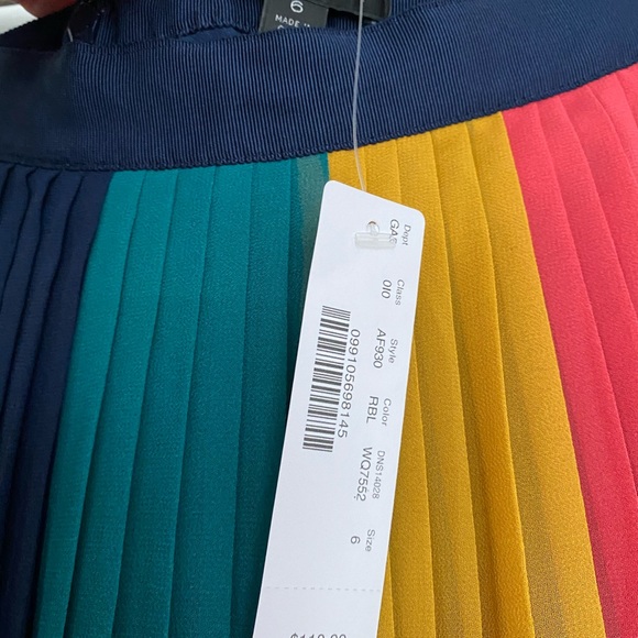 JCrew chiffon multi-color midi skirt - Picture 2 of 4